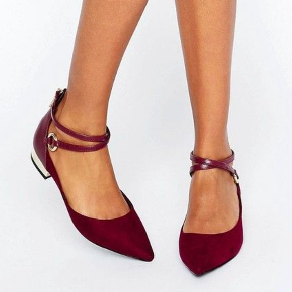 aldo ankle strap flats